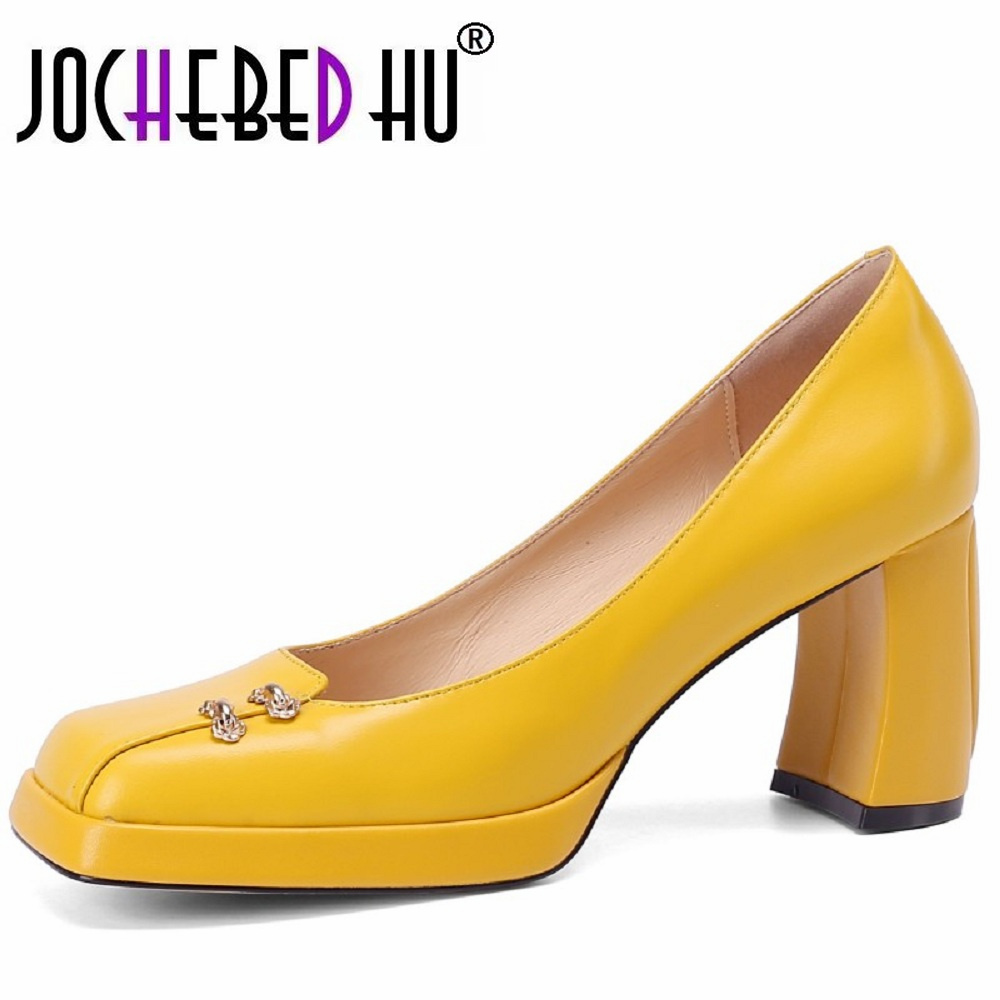 Aqua Sports Club - 【JOCHEBED HU】Size 33-40 Square Toe Genuine