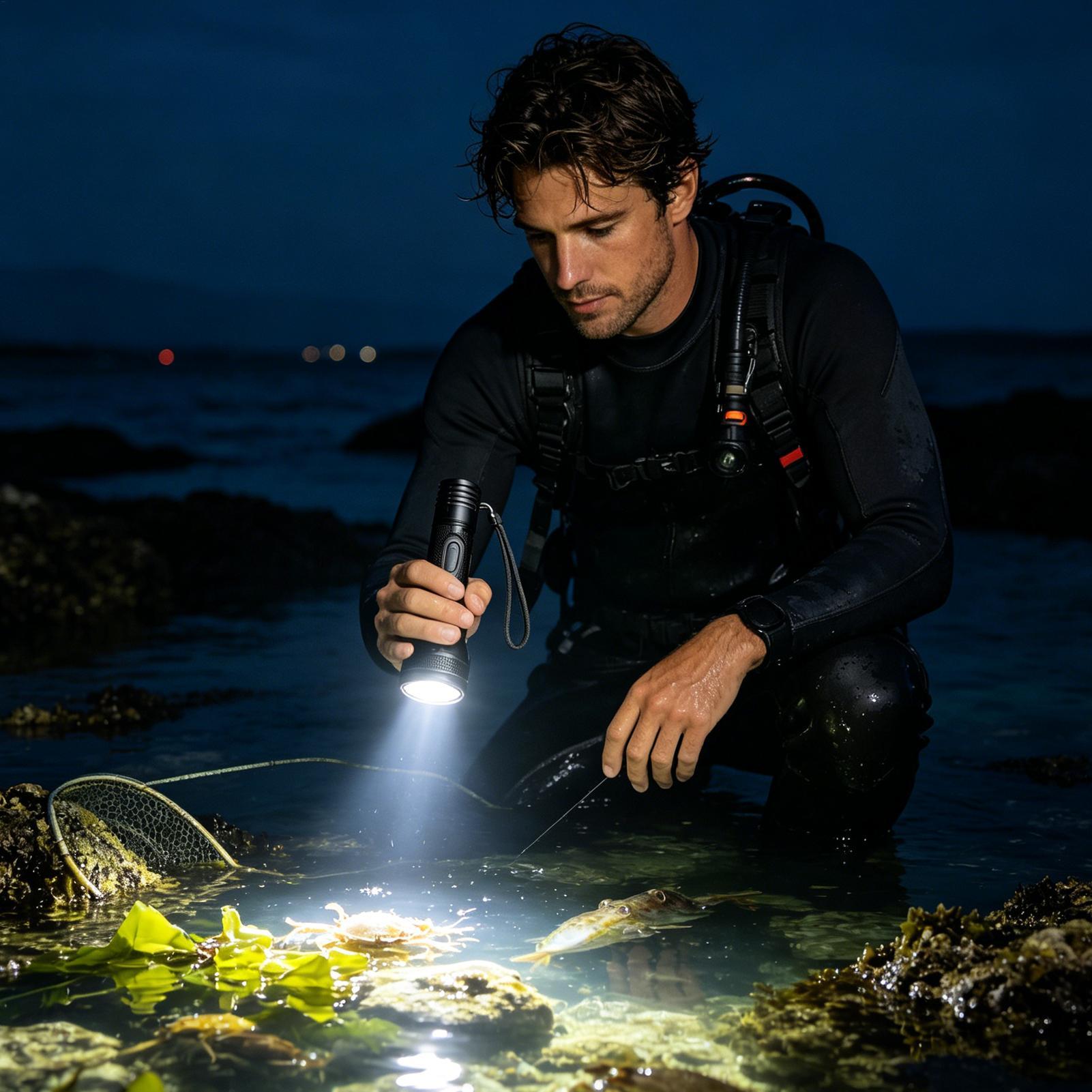 3-Mode Powerful Rechargeable W - Underwater Flashlight recension och pris