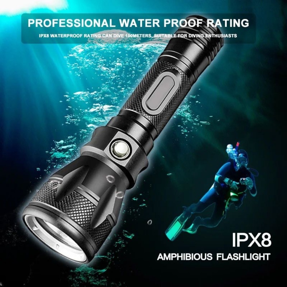 Professional Scuba Diving Flas - Underwater Flashlight recension och pris