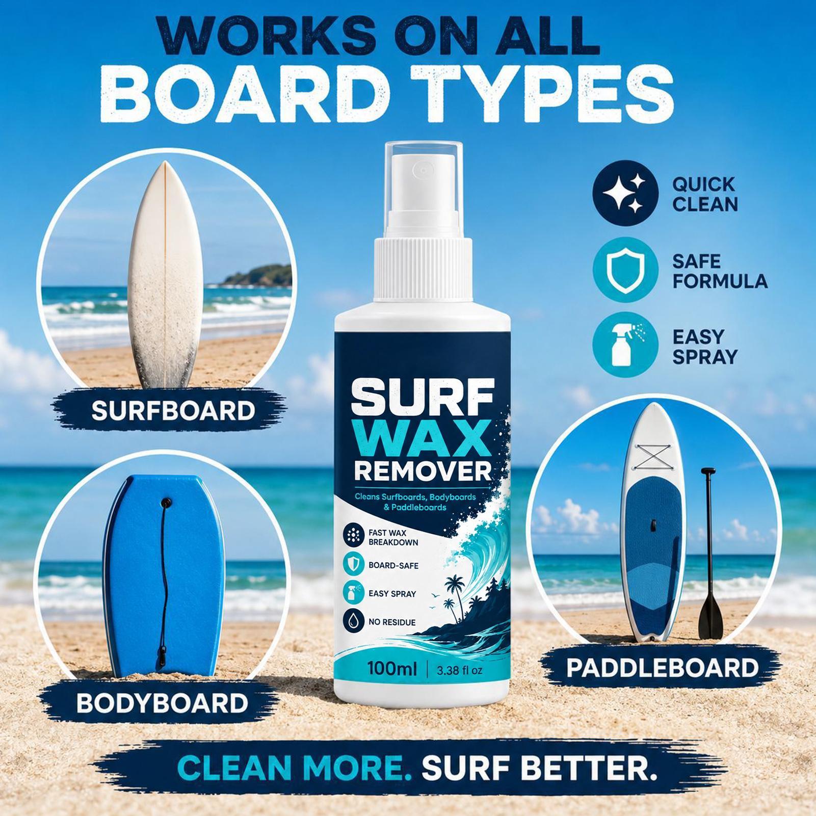Surf Wax Cleaner Portable Eco- - Surfboard Wax Tropical recension och pris