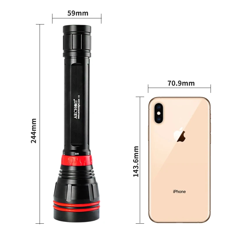 4000LM 4-LED 100M Waterproof D - Underwater Flashlight recension och pris